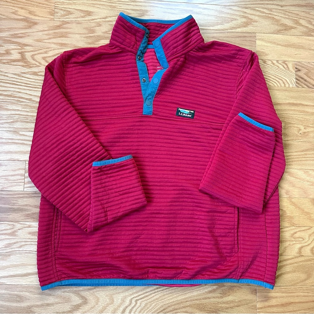 L.L. Bean Men's Airlight Knit Pullover - Lightly Fitted, XL, Red